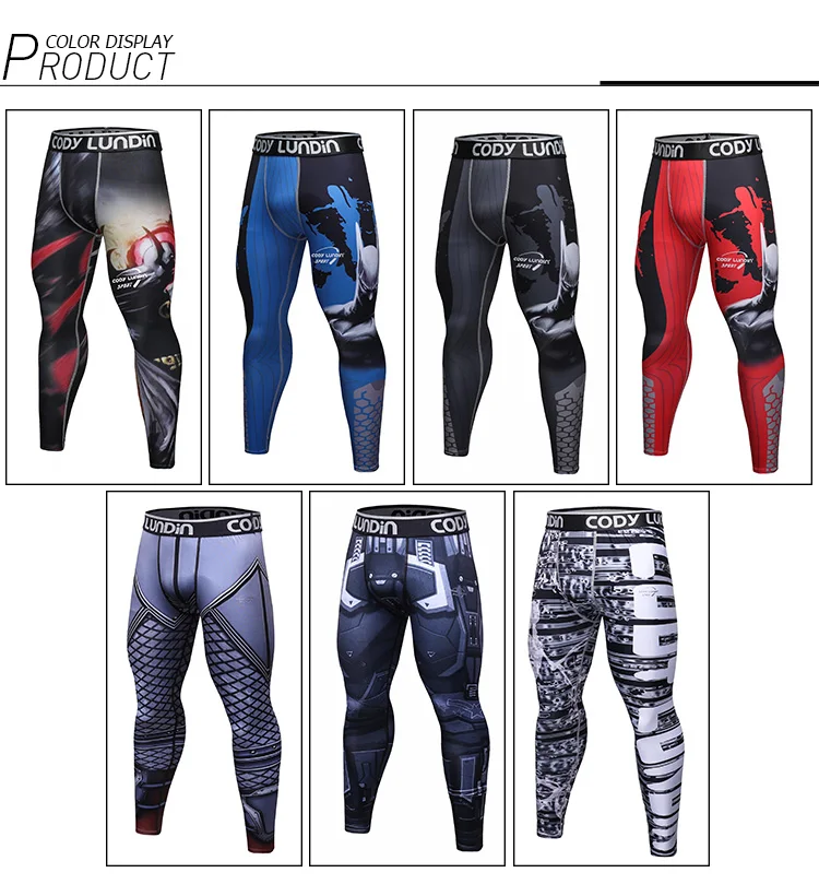 Hot New Sale Wholesale Full Sublimation Leggings Men's Bjj MMA Spats For Training Tight Wear