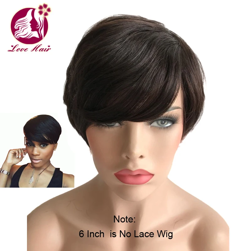 

Wavy Short Bob Wigs Cut Glueless None Lace Human Hair Wig for Black Women Brazilian Virgin Hair Natural Hairline