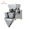 economical automatic intelligent double duel 2 Head linear net weigher scale doser filler for powder, beans, corns, pet food nut