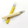 Wooden handle Hair Weaving Braid Double Point Crochet Hair Extension Bamboo Handle Crochet Hook