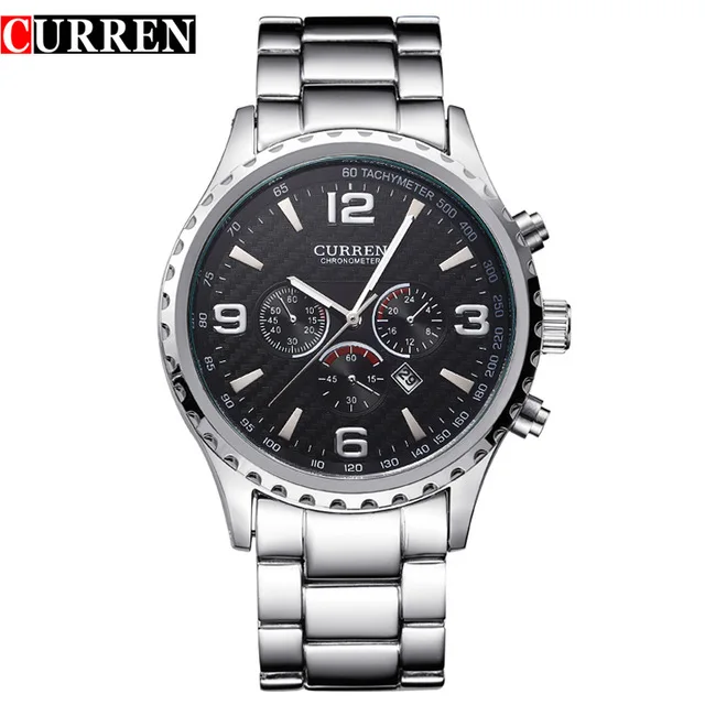 

Original New CURREN Luxury Relogio Masculino Casual Brand Orologio Date Men Sports Reloj Military Quartz Watch 8056
