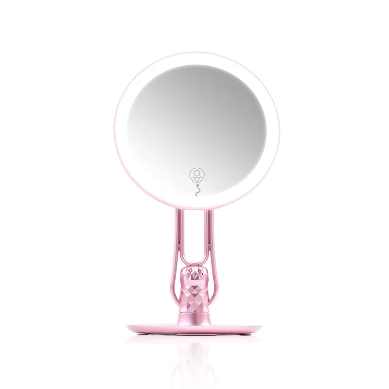 

Private Label Vanity Led Lighted Makeup mirror with lights, Rose gold