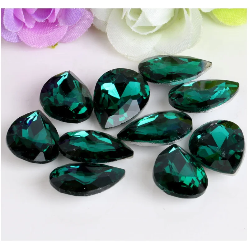 
Crystal garment beads drop shape and loosen beads for shoes and accessories 