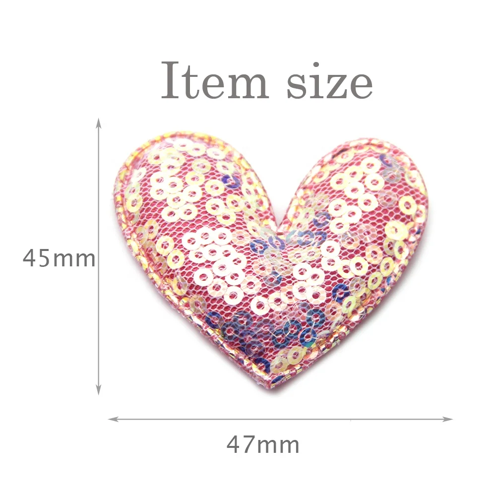 
DIY Sequin Heart Applique Patch Jewelry Hair Accessories 80361 