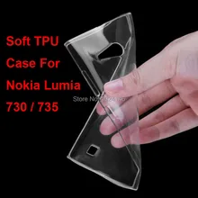 New Slim Crystal Clear Transparent Soft TPU Back Case Cover Protection Skin For Nokia Lumia 730 735