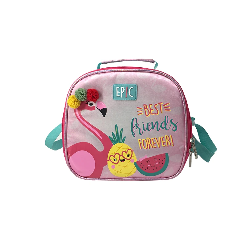 Customized high quality portable girls school lunch bag cooler carrier bag