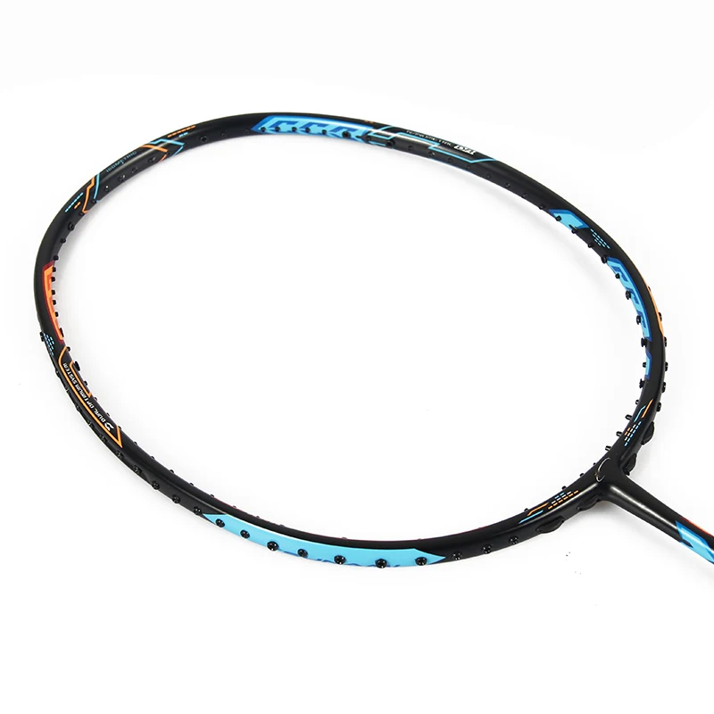 

oem custom printed logo badminton racket jointless badminton racket, Blue+orange