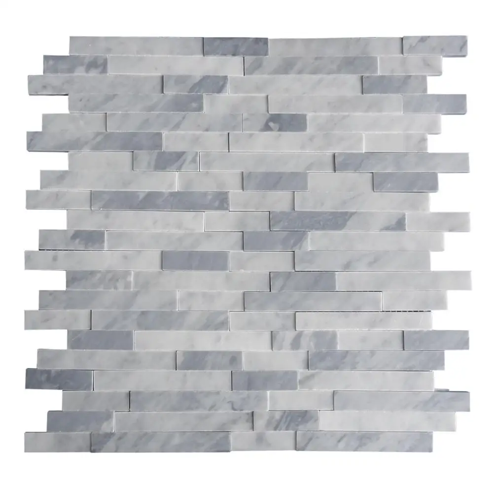 Uneven Surface Carrara White Marble Mosaic Tile For Dinning Room Backsplash Buy Carrara White