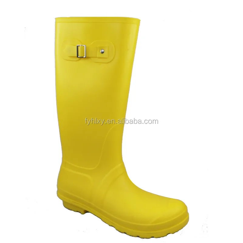 filete Sano aritmética Source Botas de lluvia largas brillantes de fábrica, botas amarillas de pvc  on m.alibaba.com