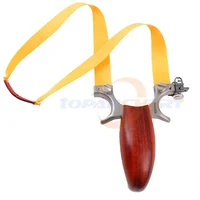 

Professional catapult slingshot supplier powerful camping hunting chinese wooden rubber shooting slingshot