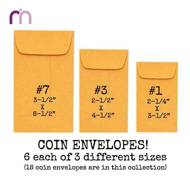 Custom Printed Cheap Brown Kraft Coin Envelopes Buy Cheap Colored