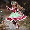 Wholesale christmas cotton ruffle mustard pie remake clothing