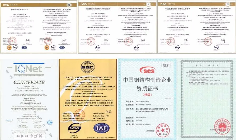 Prefab Two Story Steel Structure Building Workshop Warehouse