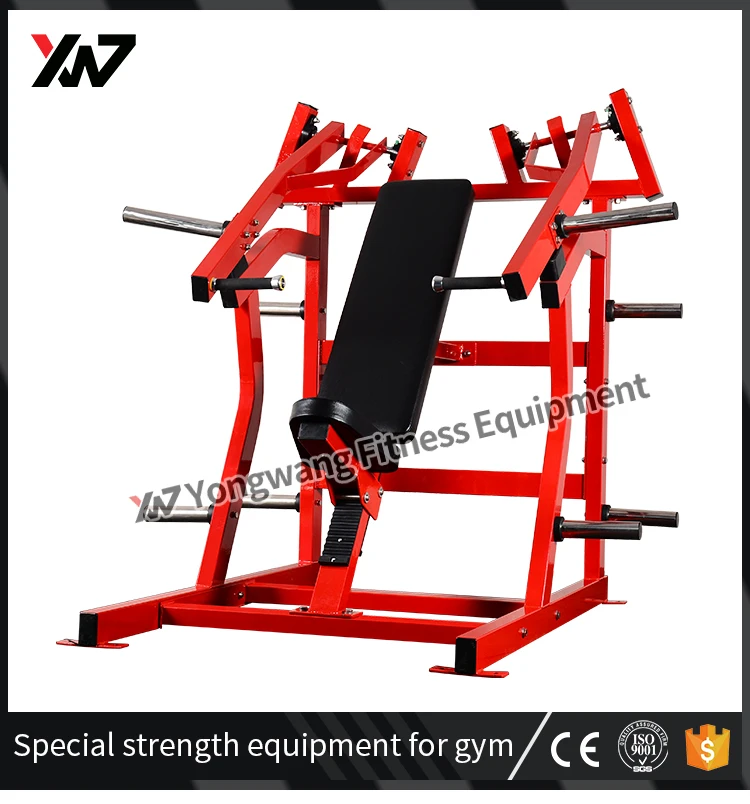 Commercial Gym Fitness Equipment Plate Loaded Iso-lateral Incline Chest 