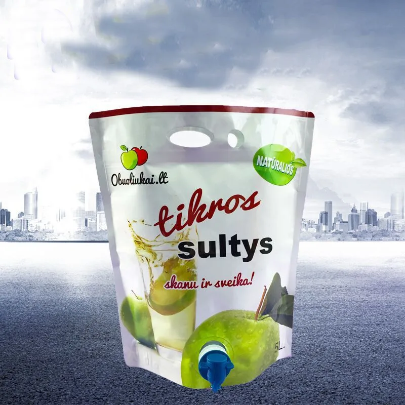 Custom Biodegradable Aseptic 5l Apple Juice Bag In Box Aluminum Foil