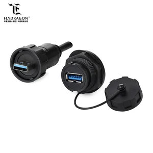 USB 3.0 Type Extension Cable Panel Mount Socket 1m