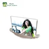 Custom high quality clear acrylic moon shape removable paper photo frame