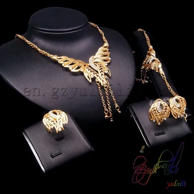 

Latest Design Engagement Gold Jewelry Sets Jewelry Fashion Hand Made Arabic Jewelry, Silver/gold