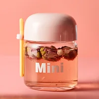 

Mini Cute glass milk water bottle,glass cup