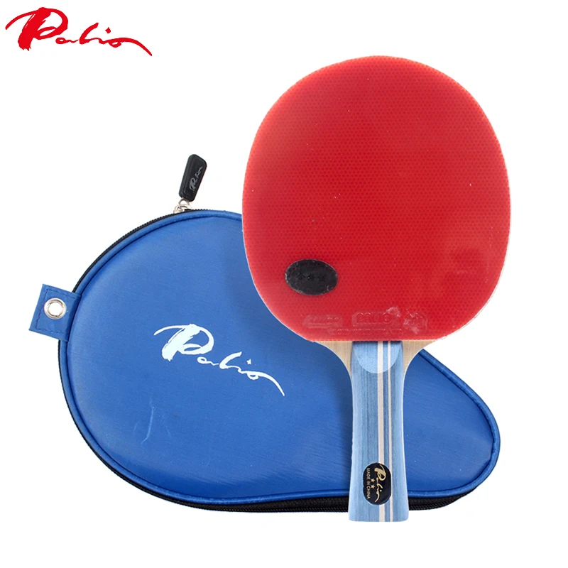 

Palio 2 star 5 ply pure wood AK47 ping pong racket professional table tennis bat palio carbon ittf approved table tennis racket, Blue