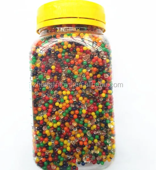 

Bottles Packaging Magic Water Beads Rainbow Mix Crystal Soil For Spa Refill Sensory Toys And Decoration, White, clear,blue,dark blue yellow,rose red...13 different colors