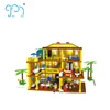 Pink castle series squirrel abs mini building blocks