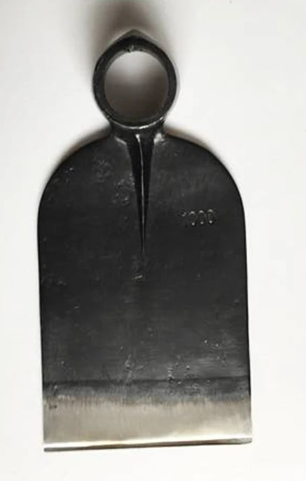 
wide weed steel digging hoe head with wooden handle 