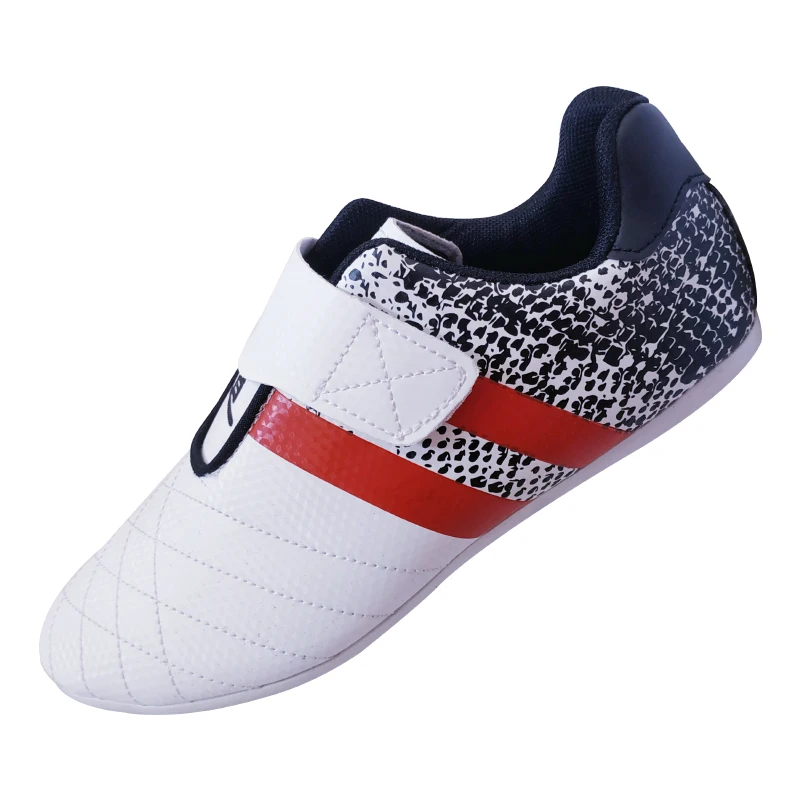 

Red Black stripe white color Rubber taekwondo karate shoes