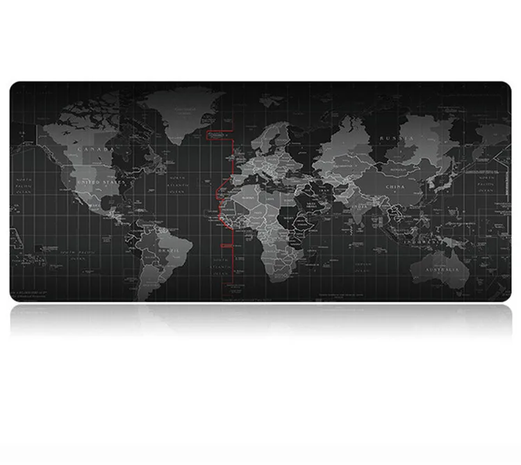 World Map Keyboard Mat,Overlocked Edge Extended Mouse Pads - Buy World ...