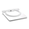 High Quality Melamine Wedding Charge Plate Custom Print Square Shape White Plastic Serving Platters
