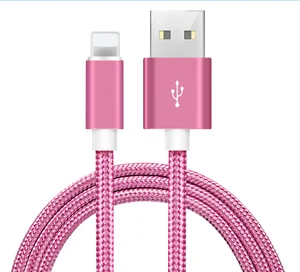 USB cable for iphone charger nylon 10 ft