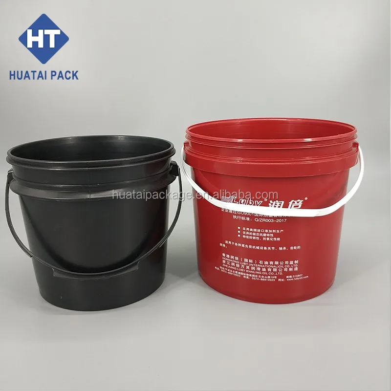 18kg/18l Pp Plastic Oil Buckets With Spouts Cover And Metal Handle