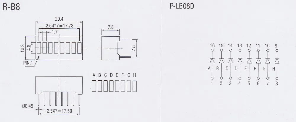 8 segment led display