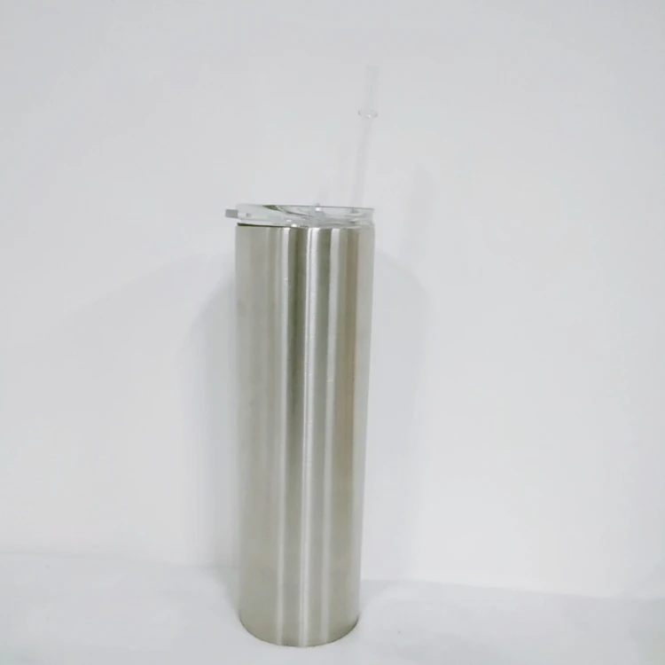 

stainless steel 30 oz skinny tumbler seamless double wall insulated straight water cups wine tumbler with lids and straws
