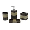 BX Group new premium polyresin wood-like bathroom accessory set