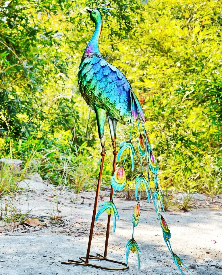 Metal Yard Art Outdoor Large Peacock Buy Large Peacock,Outdoor