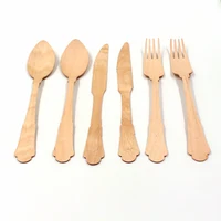 

Perfect deluxe Disposable bamboo wooden Cutlery