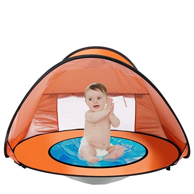 

Pop Up Baby Beach Tent Portable Kiddies Shade Pool Tent 50 SPF UV Protection Pop up Tent, Blue,yellow,green