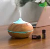 Newest Design Wooden Look Air Ultrasonic Humidifiers Commercial Aroma Diffuser Essential oil with 300ML Water Capacity
