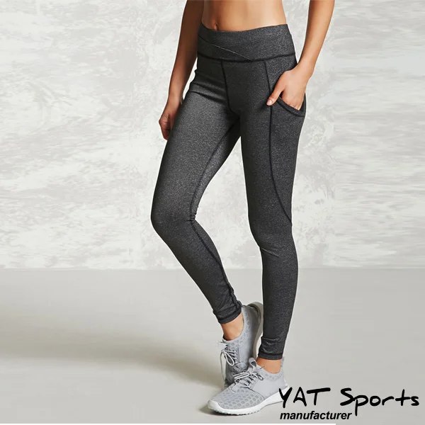 

fashion high waistband wholesale custom logo printed fitness yoga workout sports pants pocket leggings