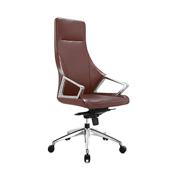 Modern Design Aluminum Base High Back Pu Executive Office Chair