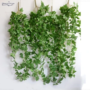 Image of IFG hot sale garden decoration artificial Green leaves garland