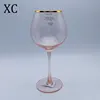 wholesale stemware pink glasses in stem ware glass designs