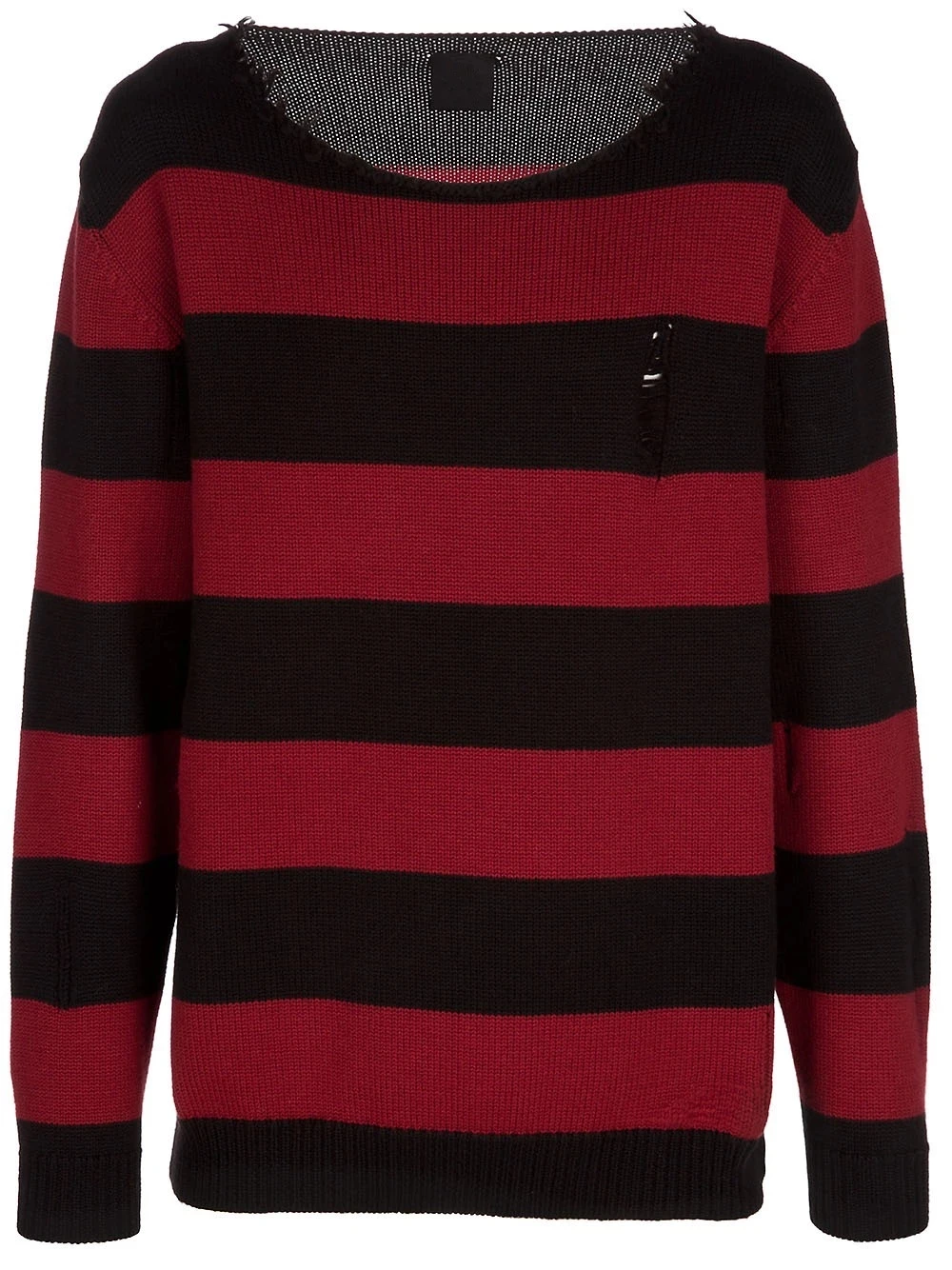 Latest Fashion Pullover Men Red Black Striped Sweater - Buy Striped