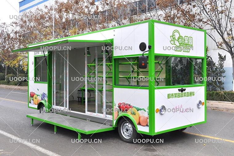 Mobile Fruit Cart / Street Vegetable And Fruits Vending Cart Buy