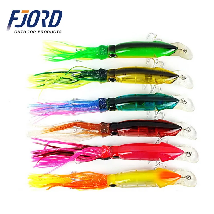 

FJORD 140mm 40g Beard Bait Combo Squid Skirt Lure Trolling Bait Fishing Hard Minnow Lures Fishing Tackle Octopus Fishing Lures, Customized