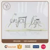 Metal Wire Inspirational Quote Tabletop Miniature Bicycle Enjoy Life