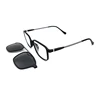 hot selling new fashion model customer logo clip on optical frame wholesale