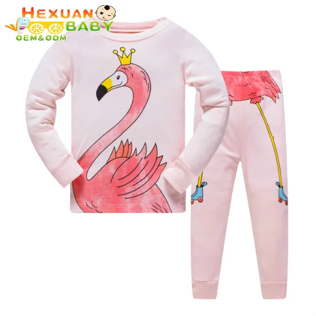 

3-8 Year wholesale kids pajamas girls and boys children pyjamas Nightwear Sleepwear Toddler Clothing Set 06