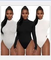 

2380 sexy ladies cotton long sleeve bodysuit women knitted bodysuits